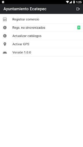 Android application Comercios H.E. screenshort