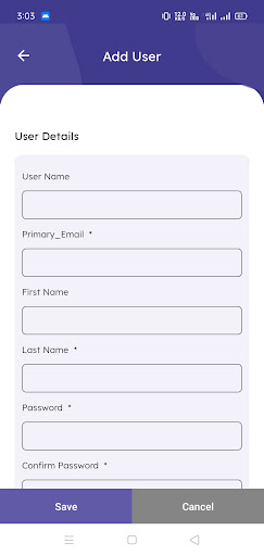 Android application Sales Lead screenshort
