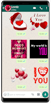 screenshot of WASticker - Romantic stickers