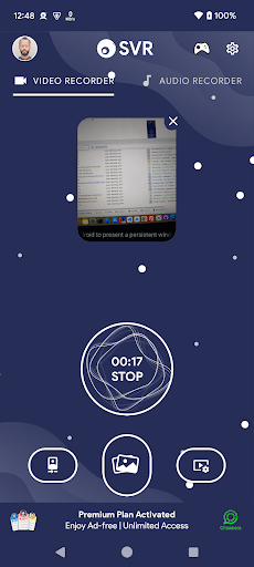 SVR: Background Video Recorder Screen 2