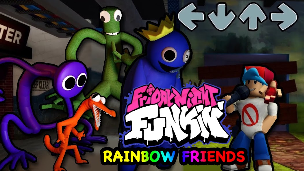 Fnf Blue V1 Rainbow Friends Mod MOD APK v1.1 (Unlocked) - Jojoy