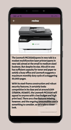 Lexmark MC3326i series Guide Screen 3