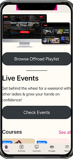 LadyJeepers.com Screen 2