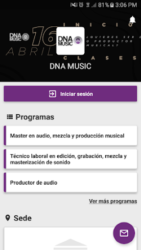 Android application DNA MUSIC screenshort