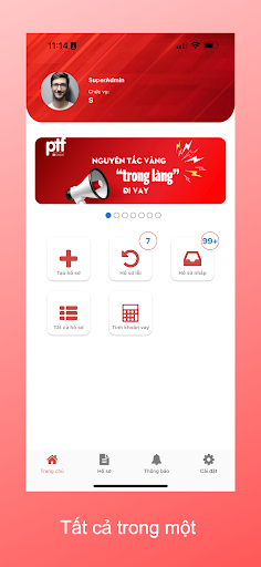 Android application PTF Omni screenshort