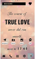 screenshot of Cute Theme-True Love Poem-