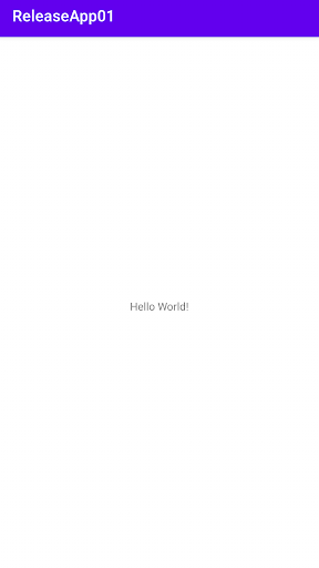 Android application リリース手順書用アプリ screenshort