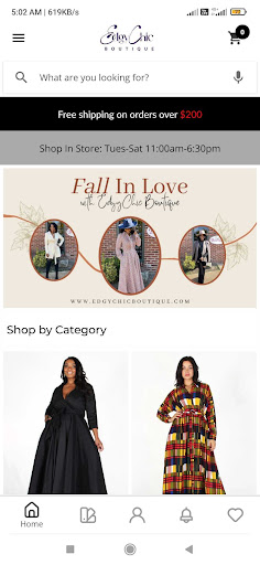 Android application EdgyChic Boutique screenshort