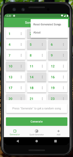 Song Generator Screen 3