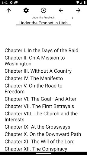 Android application Book, Under the Prophet in Uta screenshort