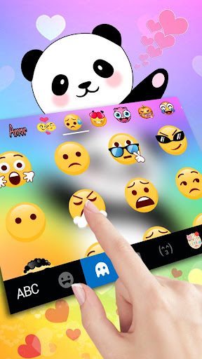 Cute Panda Coming Keyboard The Screen 3