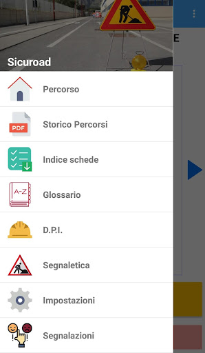 Android application SicuRoad screenshort