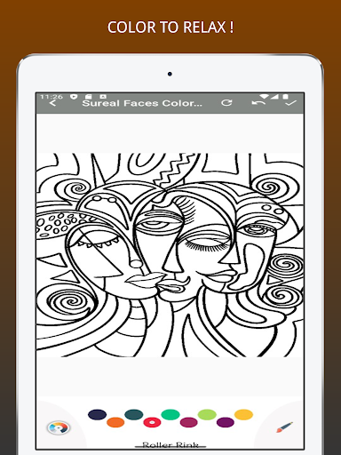 Surreal Faces Coloring Book