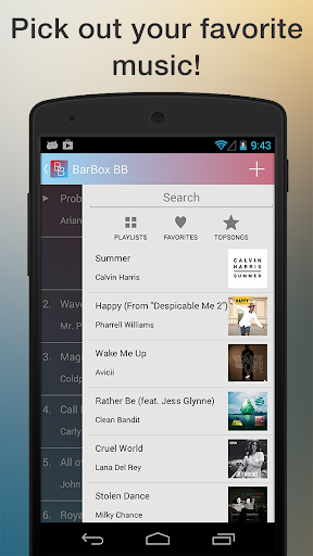 BarBox Screen 3