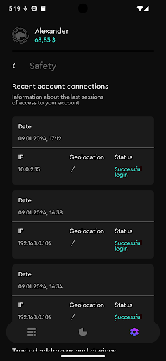 Cryppo Wallet Screen 3