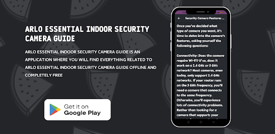 Arlo Indoor Security Cam Guide