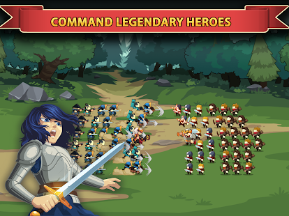 Knights and Glory - Battle Screenshot