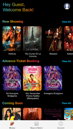 Android application Cineroyal Cinemas screenshort