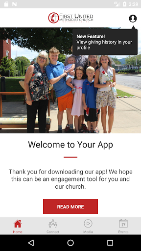 Android application FUMC Waynesville screenshort