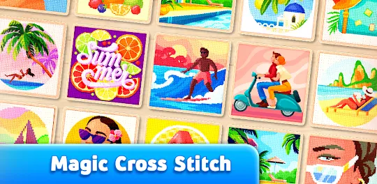 Magic Cross Stitch－للعبه رسم