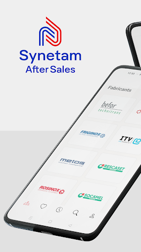 Android application Synetam After Sales screenshort