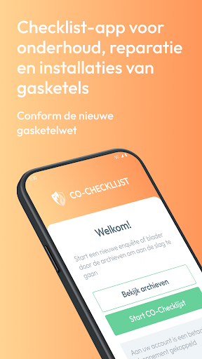 Android application СO-Checklijst screenshort