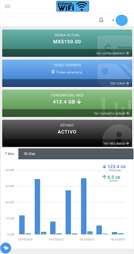 Android application EnlaceWifi screenshort