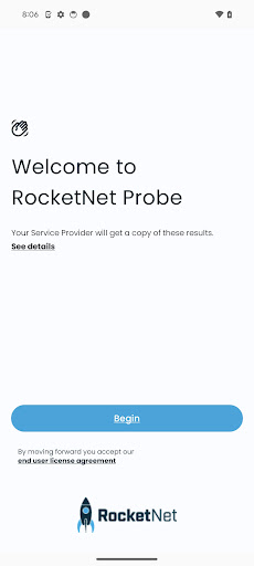 Android application RocketNet Probe screenshort