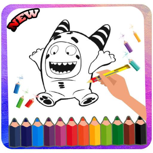 Oddbods Coloring Book - Expert Drawing