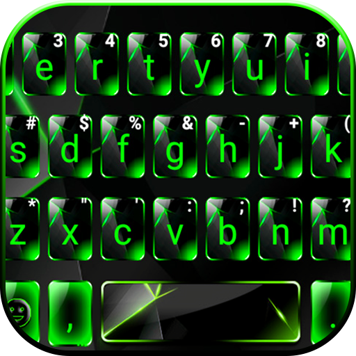 Green Glass Tech Theme  Icon