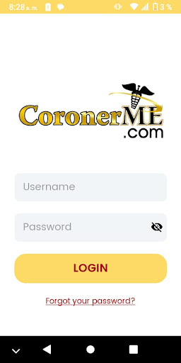 Android application CoronerMe screenshort