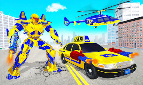 Taxi Helicopter Car Robot Game  screenshots 1