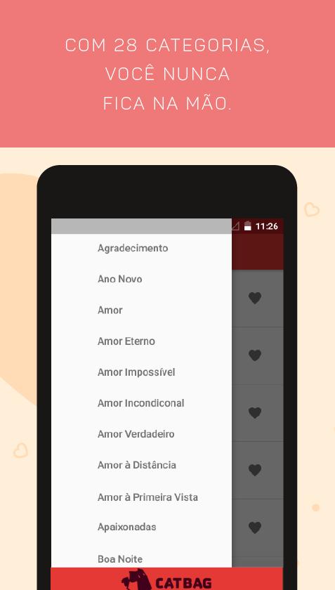 Android application Frases e Mensagens de Amor screenshort