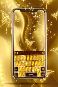 Gold Keyboard For WhatsApp Unknown