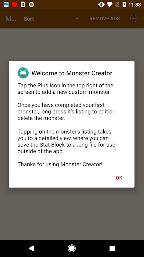 Android application 5e Monster Creator screenshort