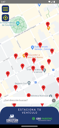Geo Parking App Screen 2
