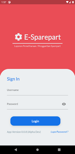 Android application E-Sparepart - Central screenshort