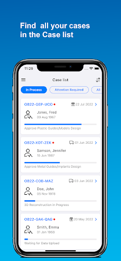 Android application Materialise SurgiCase screenshort