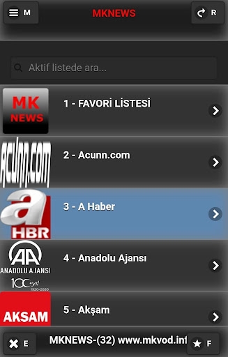 Android application HABER screenshort