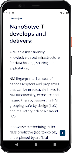 NanoSolveIT Cloud Platform Screen 2