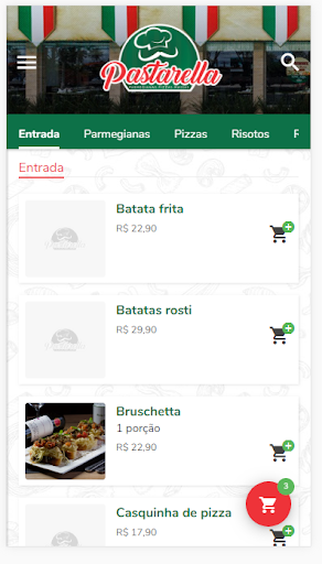 Android application Pastarella screenshort