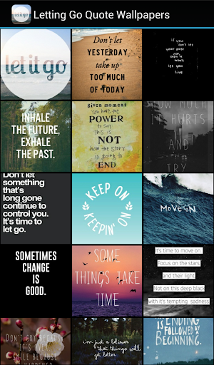 Android application Letting Go Quote Wallpapers screenshort