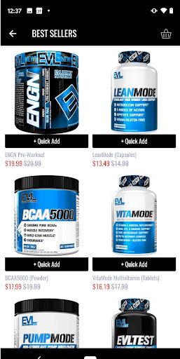 EVLUTION NUTRITION Screen 3