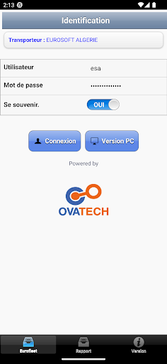 Android application EuroFleet Mobile PRO screenshort