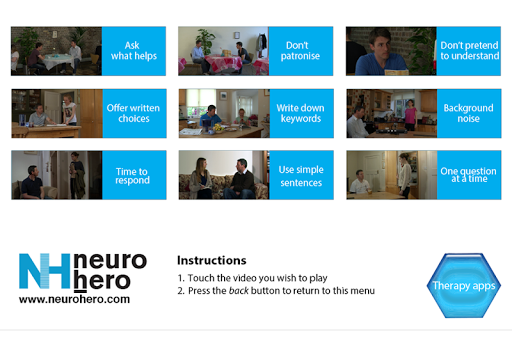 Android application Brain Injury -One Skill Videos screenshort
