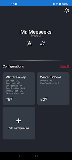Android application Climate for Tesla screenshort
