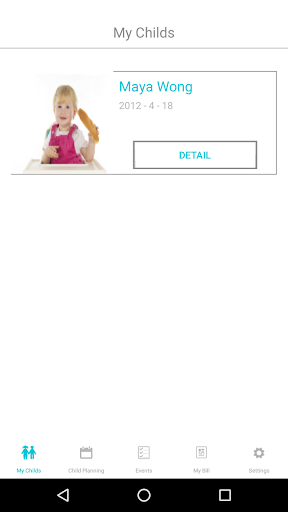 Android application Hai Ho Parent App screenshort