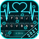 Cover Image of Download Neon Heart Love Keyboard Theme 4.0.A APK