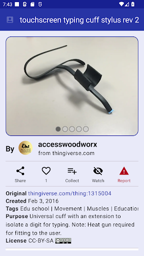 Android application 3DAdapt screenshort