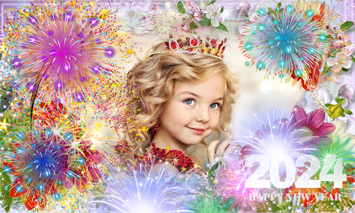 New Year photo frame 2024 Screen 3